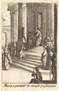 A Szűzanya bemutatása alkotó: Jacques Callot
