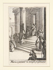 A Szűz bemutatása, 3. sz. A Szűz életéből alkotó: Jacques Callot