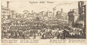 A büntetések. alkotó: Jacques Callot