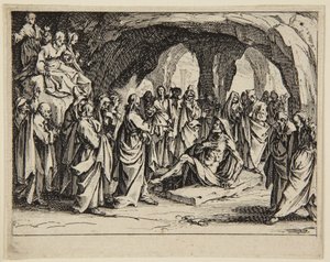 Lázár feltámasztása alkotó: Jacques Callot