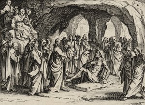Lázár feltámadása, 1635 alkotó: Jacques Callot