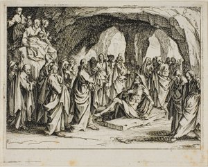 Lázár feltámadása, az Újszövetségből alkotó: Jacques Callot
