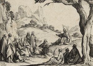 Hegyi beszéd, 1635 alkotó: Jacques Callot