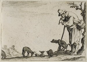 Furulyázó pásztor, A szeszélyekből alkotó: Jacques Callot