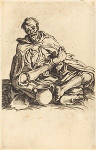 A beteg ember c. 1622. alkotó: Jacques Callot