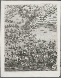 La Rochelle ostroma: 11. tábla, 1628-1630. alkotó: Jacques Callot