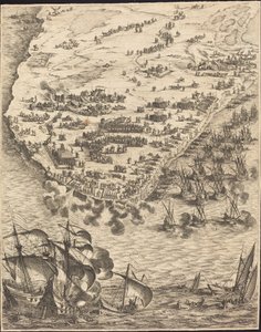 La Rochelle ostroma [16/10. tábla, a készlet 1952.8.97-112.], 16281631. alkotó: Jacques Callot