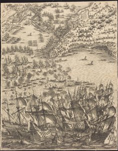 La Rochelle ostroma [11. lap a 16-ból; a sorozat 1952.8.97-112-ből áll] alkotó: Jacques Callot