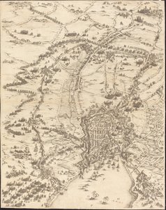 La Rochelle ostroma [6/16. tábla; a készlet tartalma: 1952.8.97-112] alkotó: Jacques Callot