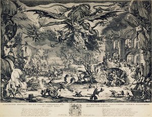 Szent Antal megkísértése, 1635. alkotó: Jacques Callot