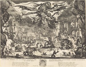 Szent Antal megkísértése [második változat] alkotó: Jacques Callot