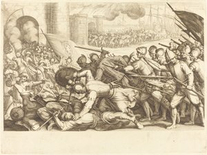 A csapatok egy város kapuját kényszerítik alkotó: Jacques Callot