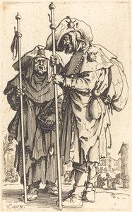 A két zarándok c. 1622. alkotó: Jacques Callot