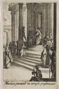 Szűz Mária bemutatása a templomban, A Szűzanya életéből alkotó: Jacques Callot
