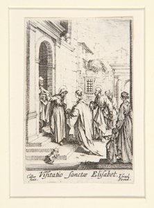 A látogatás, sz. 6, A Szűz életéből alkotó: Jacques Callot