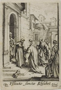 Szent Erzsébet meglátogatása, A Szűzanya életéből alkotó: Jacques Callot