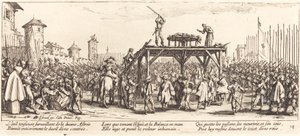 A kerék, c. 1633. alkotó: Jacques Callot