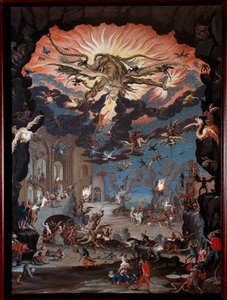 Nagy Szent Antal (vagy Remete Szent Antal vagy Apát Szent Antal) megkísértése. Jacques Callot festménye (1592-1635)