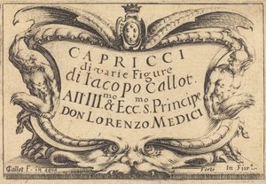 A Capricci címlapja alkotó: Jacques Callot