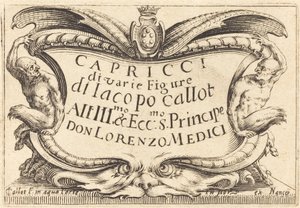 A Capricci címlapja alkotó: Jacques Callot