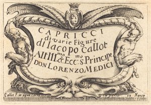 A Capricci címlapja alkotó: Jacques Callot