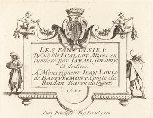 A "Fantáziák" címlapja alkotó: Jacques Callot