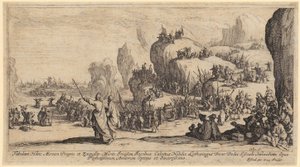 A csapatok elhagyják hajóikat alkotó: Jacques Callot