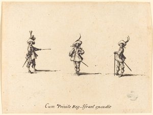 Fegyvertelen fúró alkotó: Jacques Callot