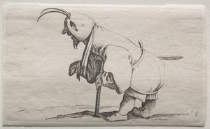 Iacopo Callot különféle púpos figurái (Cripple with a kapucni) alkotó: Jacques Callot