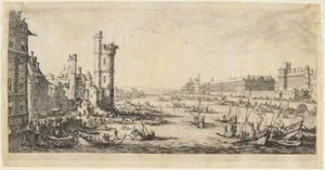 A Louvre látképe alkotó: Jacques Callot