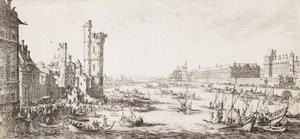 Kilátás a Louvre-ra alkotó: Jacques Callot