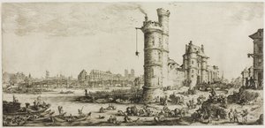Kilátás a Pont Neuf-ra alkotó: Jacques Callot