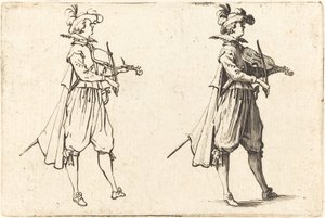Hegedűművész alkotó: Jacques Callot