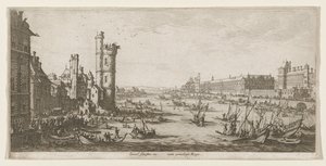 A Louvre látképe alkotó: Jacques Callot
