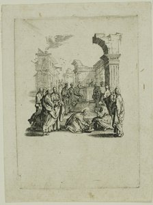 Lábmosás, A kis passióból alkotó: Jacques Callot