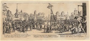 Hintaló, a „A háború szürkéjei” sorozat 10. lapja alkotó: Jacques Callot