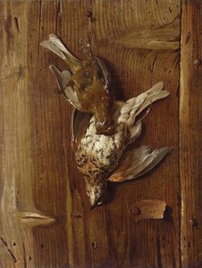 Elpusztult madarak (rigó és mezei pacsirta) alkotó: Jacques Charles Oudry