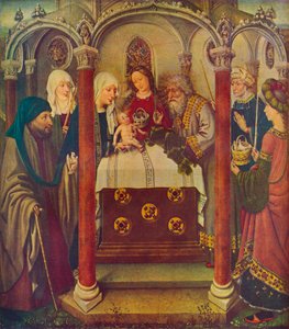 „Krisztus bemutatása a templomban”, 15. század alkotó: Jacques Daret
