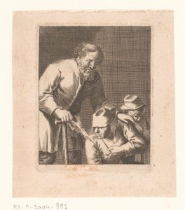 Férfi és gyermek között ülő pipa alakja alkotó: Jacques Dassonville (attributed to)