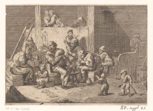 Belső dudás és hegedűs, valamint két énekes alkotó: Jacques Dassonville