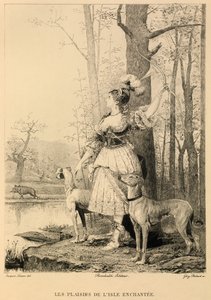Az elvarázsolt sziget örömei Moliere-től alkotó: Jacques Edmond Leman