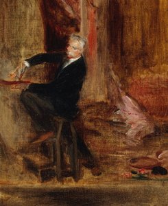 Jules Chéret portréja 1836-1933 műtermében, 1892. alkotó: Jacques-Emile Blanche