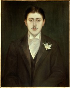Marcel Proust (1871-1922) francia író portréja. Jacques Emile (Jacques-Emile) Blanche (1861-1942) festménye. alkotó: Jacques Emile Blanche