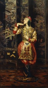 Vaslav Nijinsky a Danse Orientale-ben, 1910