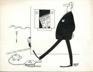 Paris-Presse, szatirikus a B  W-ban alkotó: Jacques Faizant