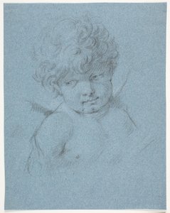 Szárnyas angyal? Ámor? Mellkép alkotó: Jacques Francois Joseph Saly