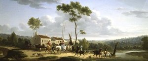 Táj figurákkal alkotó: Jacques Francois Joseph Swebach