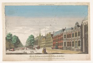 Kilátás a Lange Voorhoutra Hágában Promenade publique (cím az objektumon)
