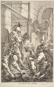 Második őrszoba, a 18. század közepétől a végéig. alkotó: Jacques Gabriel Huquier