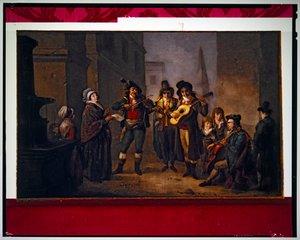 Street Musicians in Revolutionary Costume (festmény)